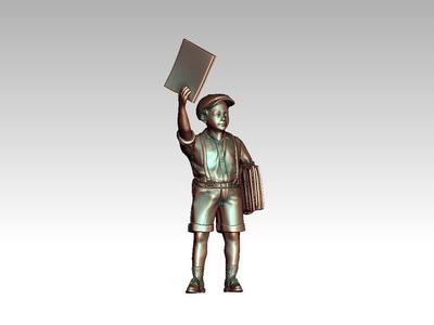 boy newspaper distributor