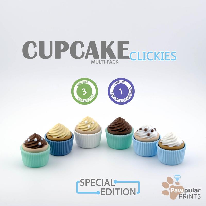 Cupcake Clickies! Multi-Pack - Fidget Keychain [Personal Use Only]