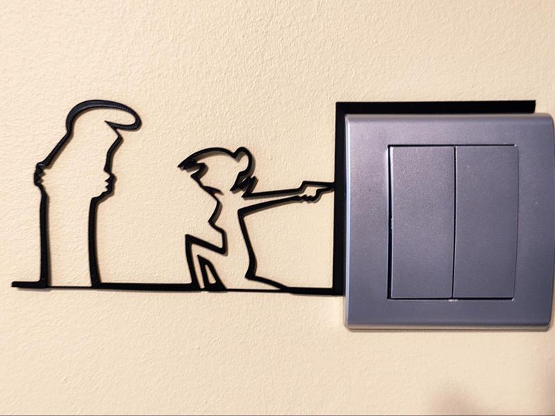 Funny Light Switch Gadget – La Linea Balum 54