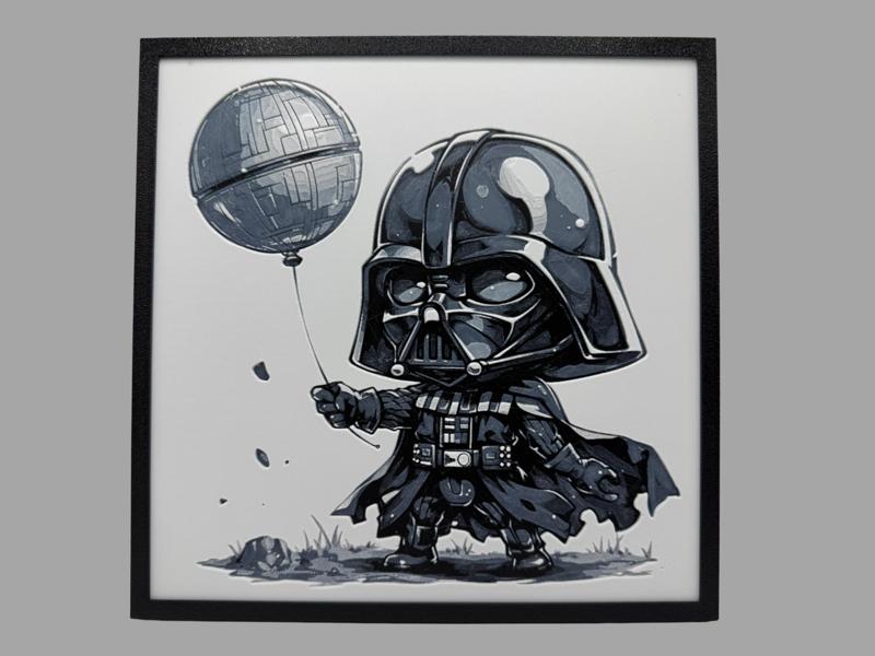 Darth Vader with a Death Star Balloon