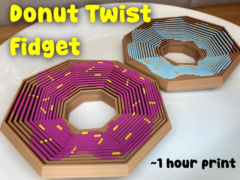 Donut Octagon Twist Fidget Toy (Doughnut)