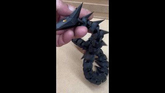 Spikey Snake Dragon with eyes