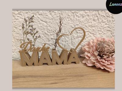 Thank You Mom Lettering Gift for Mother's Day