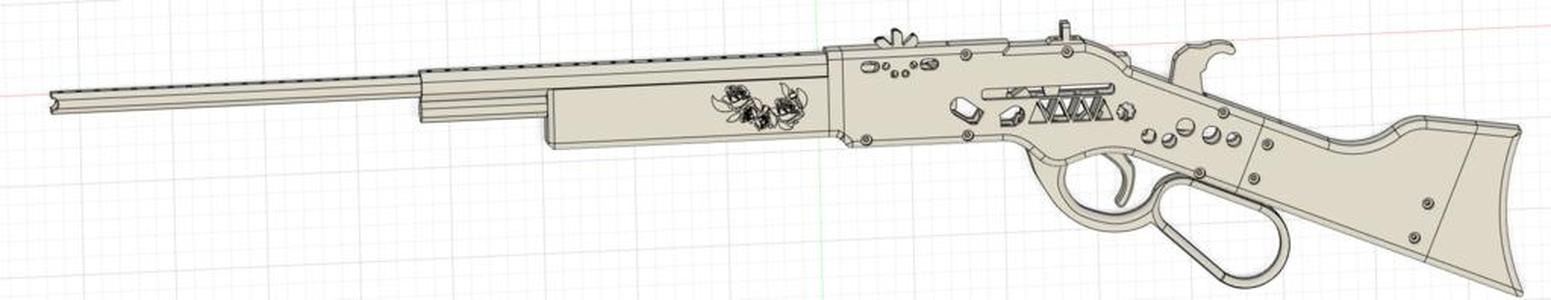 Lever action rubber band gun Enhanced