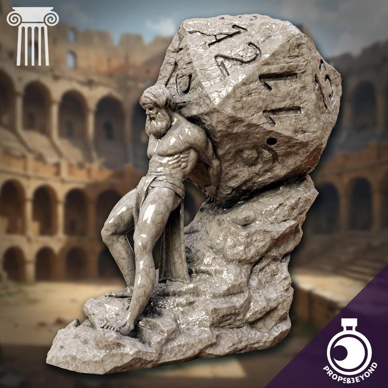 Sisyphus Statue