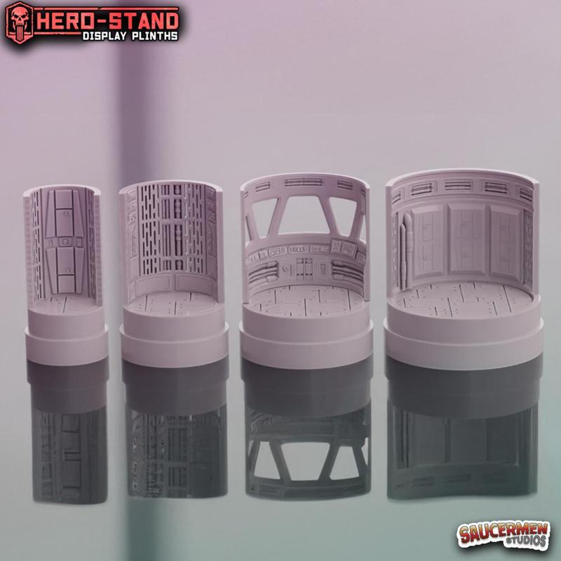 Hero-Stand Display Plinths - Galactic Destroyer (Round)