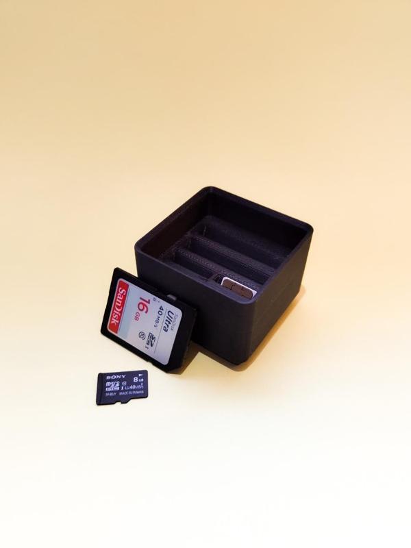 Gridfinity SD / MicroSD Card Holder