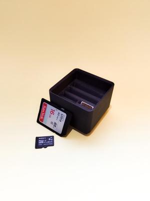 Gridfinity SD / MicroSD Card Holder