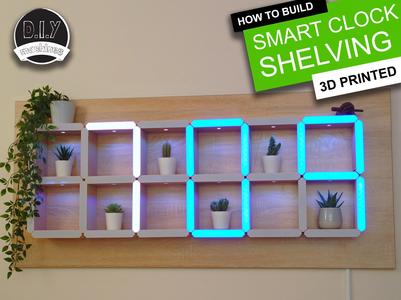 DIY Giant Hidden Shelf Edge Clock