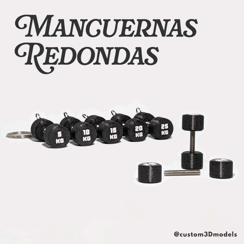 Round Dumbbell Keychain | Round Dumbbell Keychain | 5, 10, 15, 20, 25 kg
