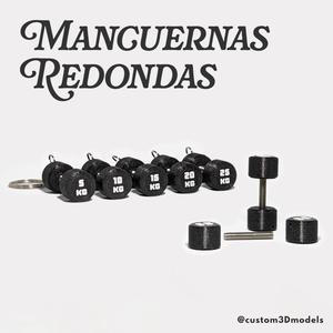 Round Dumbbell Keychain | Round Dumbbell Keychain | 5, 10, 15, 20, 25 kg