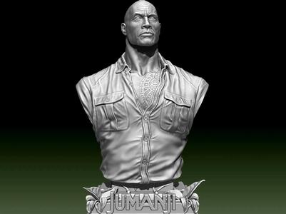 Dr. Bravestone  Bust - Dwayne Johnson   