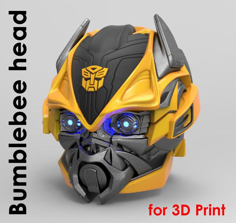 Bumblebee Normal mode Wearable Helmet - TF4 - for 3d print