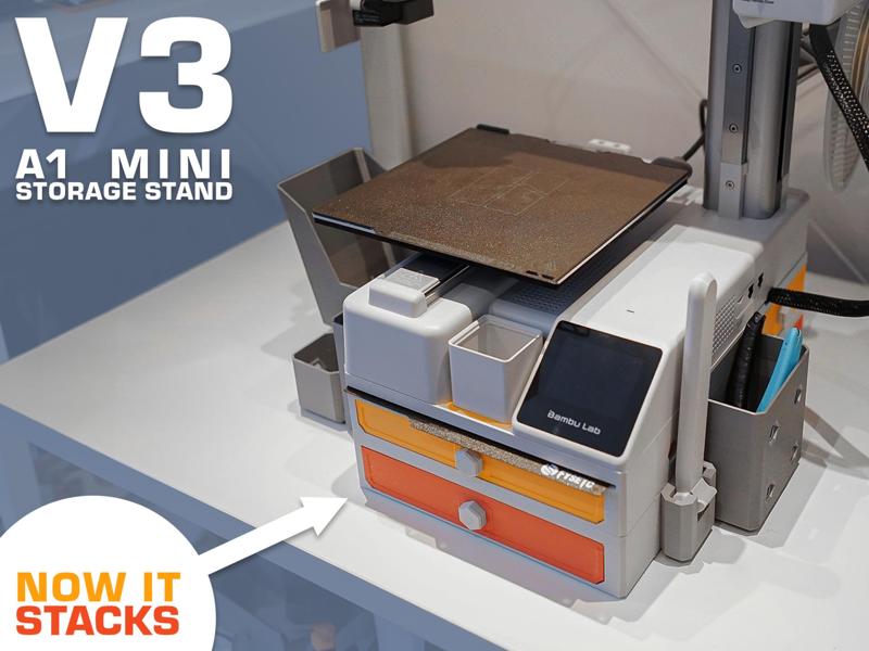 A1 Mini - Stackable Storage Stand V3
