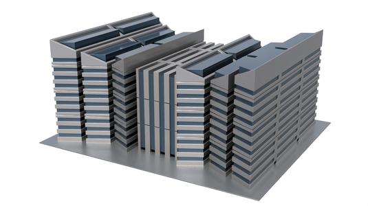 Modern Building Concept V301- 3D Print model