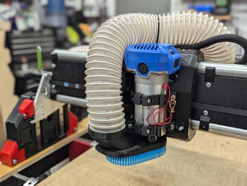 Kobalt Tool Mount and Dust Shoe for the LowRider 4 CNC