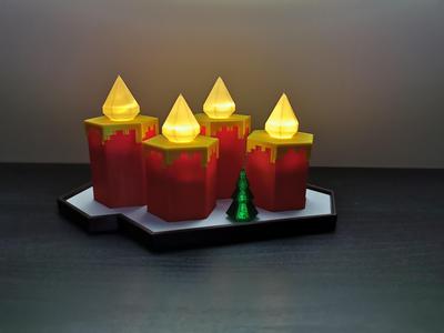 Advent candles decoration