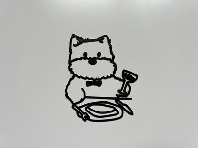 Cute Dog Dining Wall Art #1
