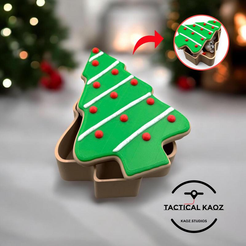 Christmas Tree Cookie Container