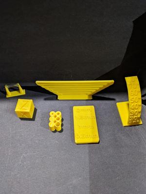 Bed Test - Overhang Test - Calibration Cube - Hole Test - Stringing Test - Bridgeing Test
