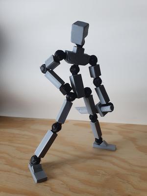 "TP-Unit01" 3D Printable Poseable Action Figure