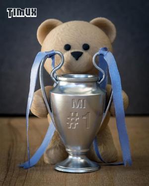 TEDDY BEAR WITH A CHAMPIONS LEAGUE TROPHY