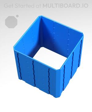 3x3x3 - Topped Multipoint Rail - Pop-In Multibin Shell Extension