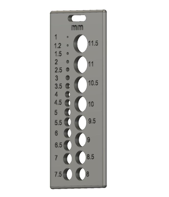 Drilling Tool, Metric Hole, 23 Holes