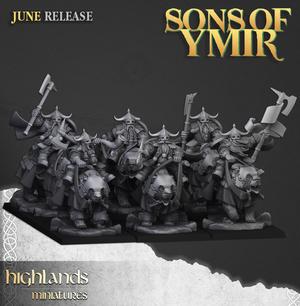 Heavy Dwarf Cavalry - Highlands Miniatures