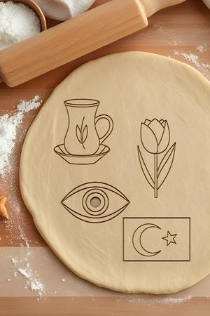 Turkish Culture Set Cookie Cutter, Biscuit Cutter