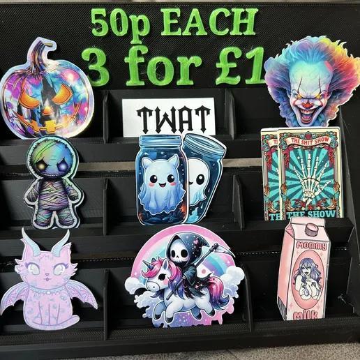 Sticker Display Stand - Retail / Craft / Market Stall | Coins Postcards Etc