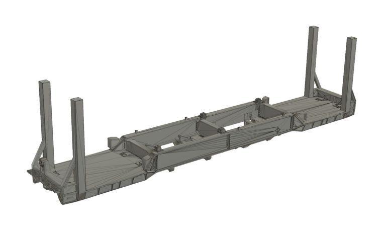 HO Scale NASA/NLAX Special SRB Flat Car