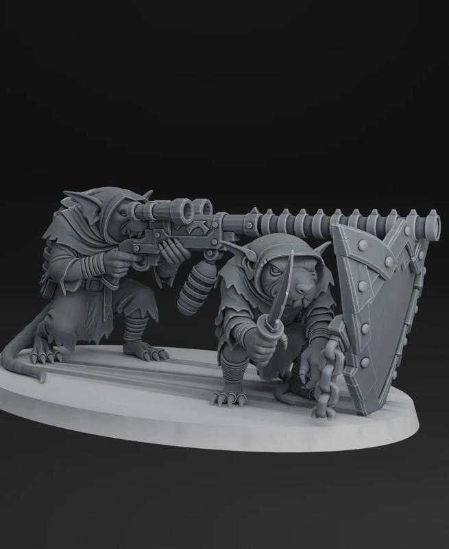 Skaven - Warplock Jezzail Sniper - AoS mini 28mm 32mm