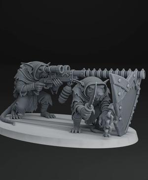 Skaven - Warplock Jezzail Sniper - AoS mini 28mm 32mm
