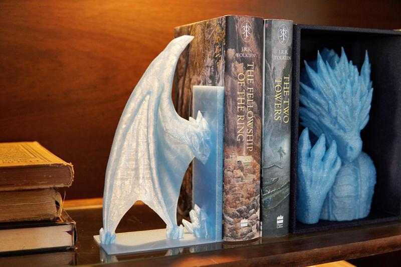 Crystal Wing Bookends (Support-Free)