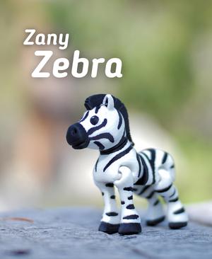 Zany Zebra - Articulated Fidget Zebra - Ludo Animal