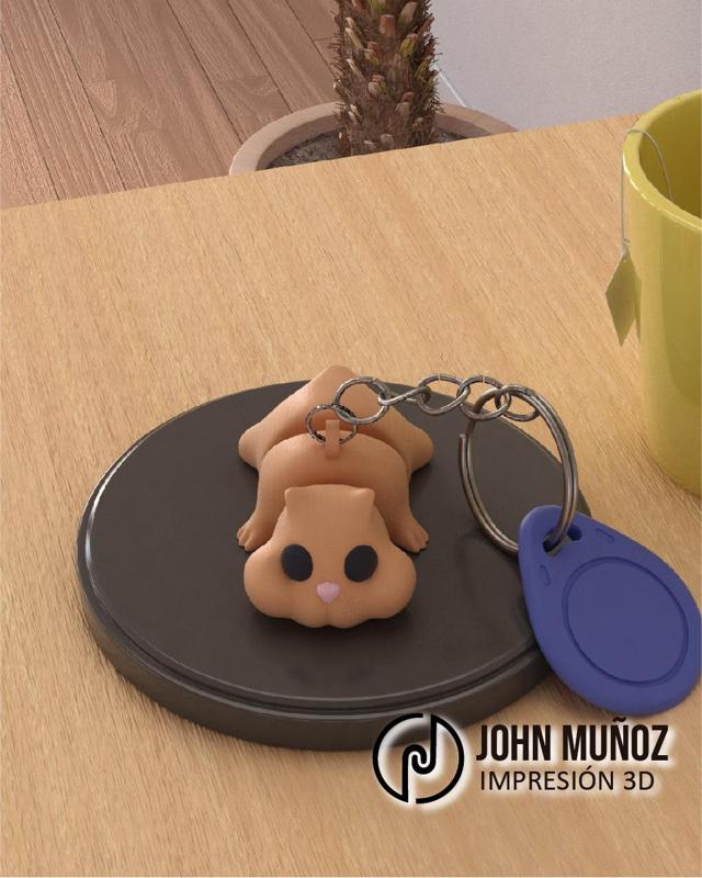 Kuni the Hámster - Articulated Version & Keychain
