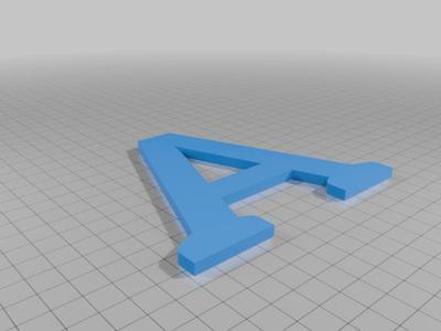 All Alphabet Letters Upper case A-Z Font: Aleo-Bold by Google Fonts (OFL License)