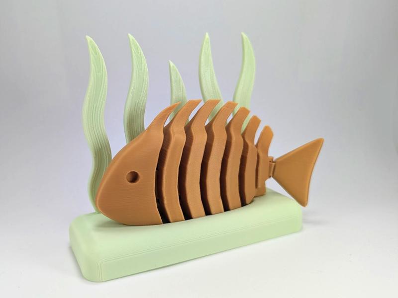 Articulated Fish with stand