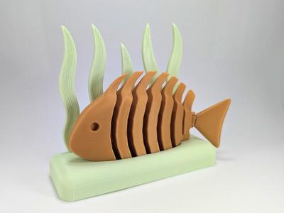 Articulated Fish with stand