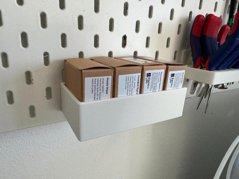IKEA Skadis Bambu Lab Spares Box with T-Clips Mini