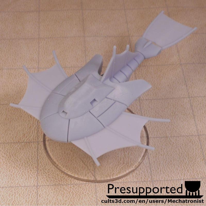 Triop Spelljammer Ship Miniature from dnd 2e