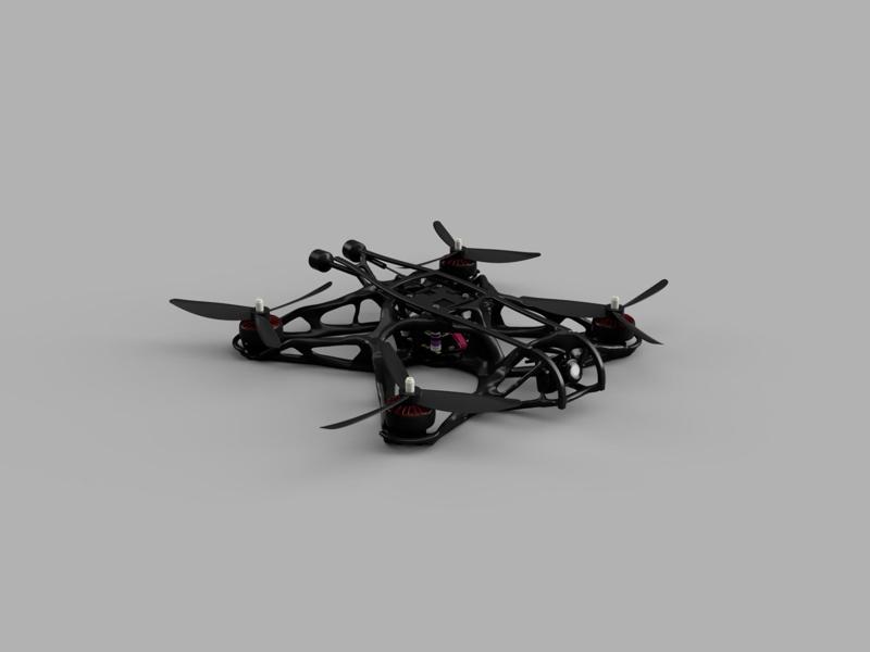 3D Printable 5-inch Drone Frame