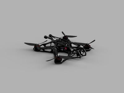 3D Printable 5-inch Drone Frame