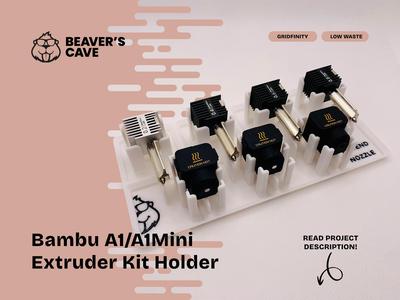 A1/A1 Mini - Extruder Kit Gridfinity Holder 
