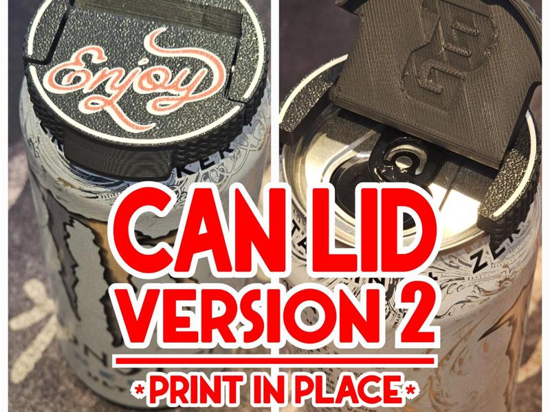 Can Lid -ENJOY VERSION 2- PRINT IN PLACE