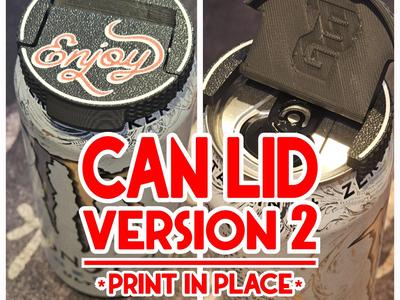 Can Lid -ENJOY VERSION 2- PRINT IN PLACE