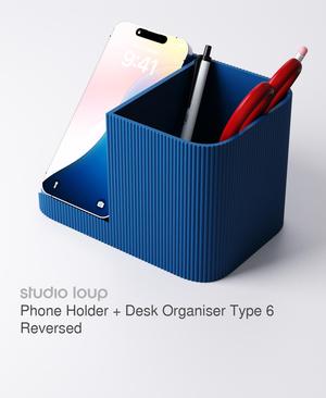 Phone Holder + Desk Organiser Type 6 Reversed
