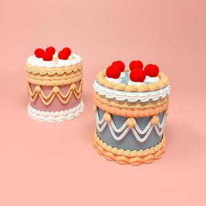 Vintage Victorian Cake Container: Decor, Keepsake, Gift, Retro, Kitsch