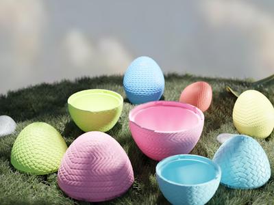 Knitted Easter Egg Boxes